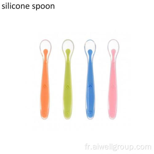 Cuillère d&#39;alimentation en silicone